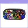 Rainbow Friends Student Pencil Case Large Capacity Nylon Stationery Organizer For School Use