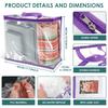 5Pcs Clothes Storage Bags PVC Waterproof Bed Sheet Bedding Dustproof Transparent Organizer Bag for Home Multipurpose Packing