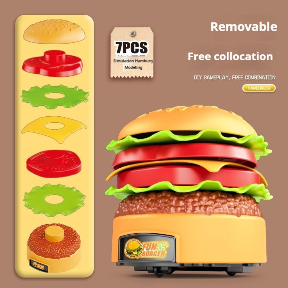 Freely Matched Remote Control Hamburger 360 Degree Rotating Kids Electric Car Toys  Vehicle Toy