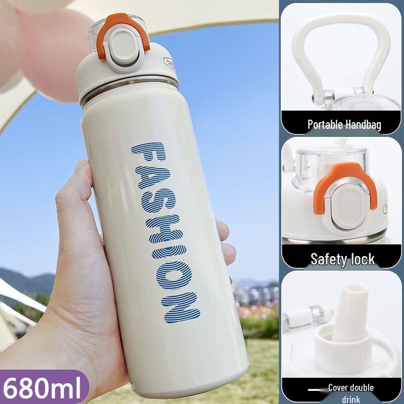 Qishang Portable Insulated Straw Bottle