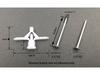 10 Airplane-Shaped Hollow Wall Plugs & Screws for Drywall Curtains