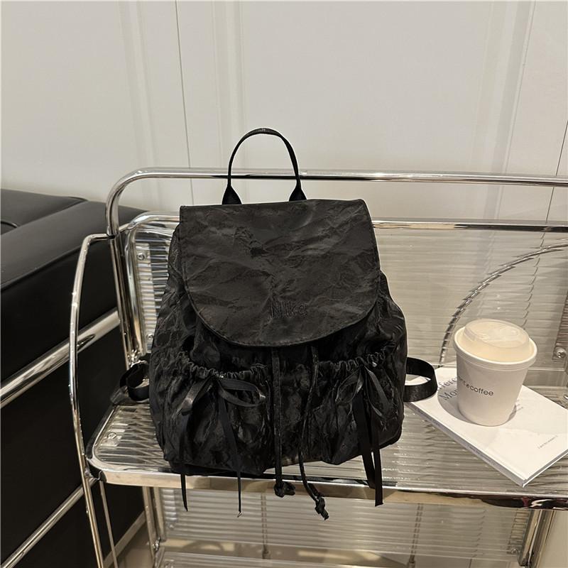 Nylon-Canvas Schleife Rucksacktasche Damen Trendiger Rucksack Große Kapazität Reisetasche