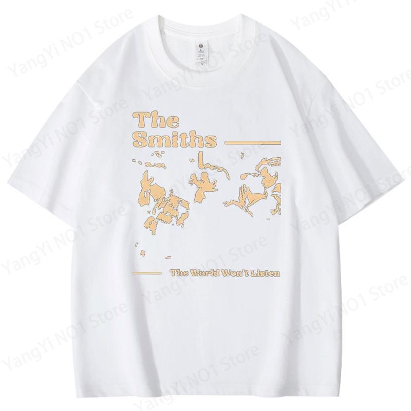 Vintage The Smiths T Shirts Men Hip Hop Retro 90s The Smiths Music Band T-Shirts Gift for Fan Clothes Streetwear Tops