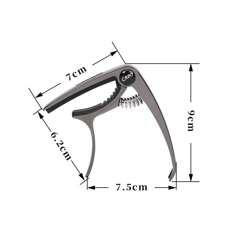 Guitar Accessories Universal Capo - Dual-Use Quick Change Clamp for Acoustic Electric Bass Ukulele