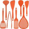 Nagao Kitchen Tool Full Made In Japan Tsubame-Sanjo Set, 8-piece Set, Orange,