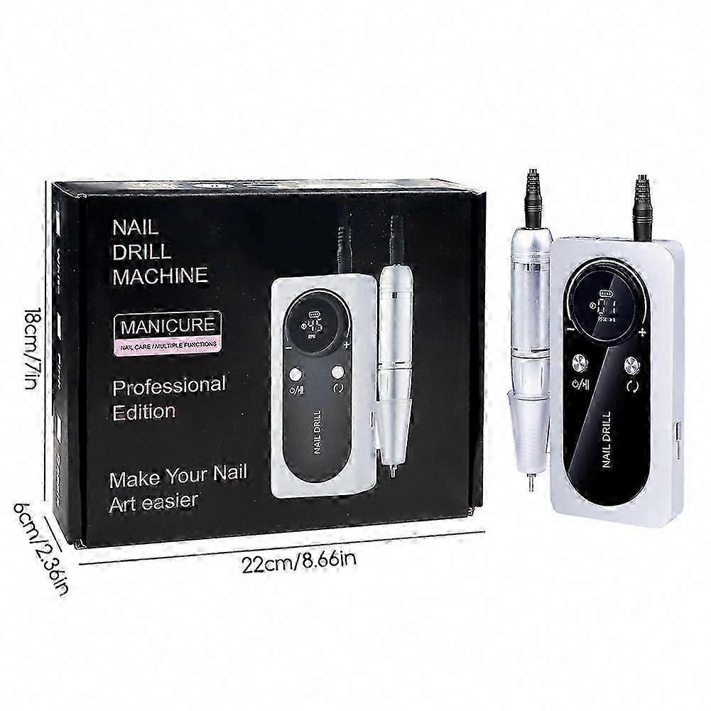 45000RPM Professional Nail Drill Manicure Pedicure Set for Hand & Foot Gel Nail Shaping Buffing Removal