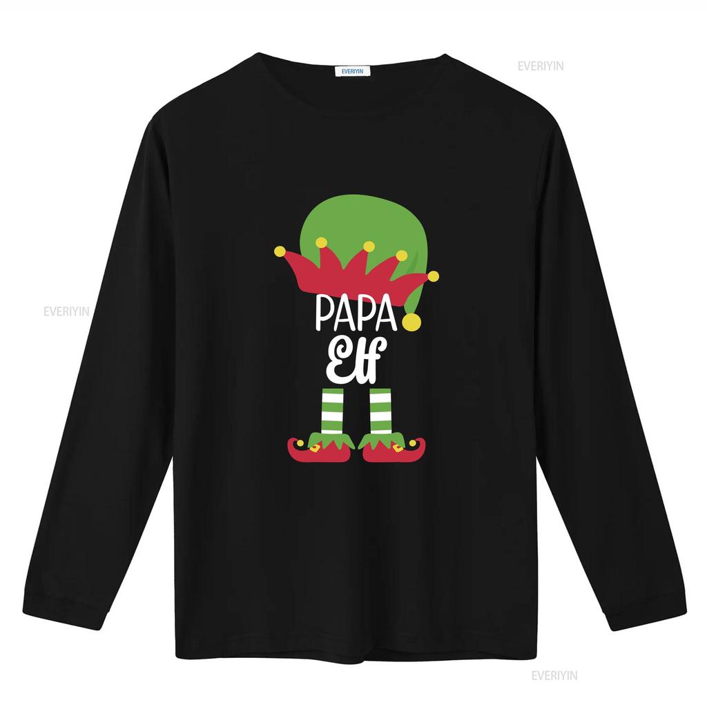 Christmas Unisexs Papa Elf T Shirt Vintage Washed Breathable Graphic Slightly Fashion Top For Everyday Wear Unisex Versatile