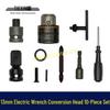 13mm Drill Chuck Set for Electric Wrench To Drill Conversion - 13MM Metal Chuck Bit Set Socket 04463