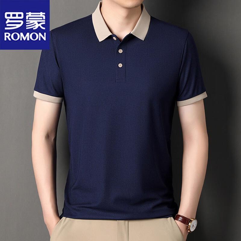 ROMON Men s Summer Polo Shirt XL темно-синий