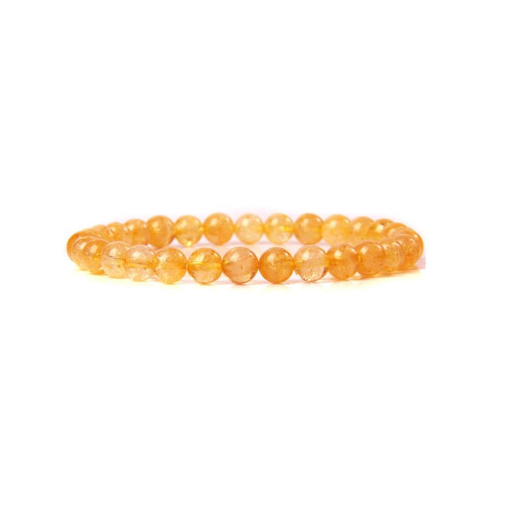 6mm Stone Bead Bracelet for Men and Women, Healing Crystal Stone Round Bead Bracelet Set, Elastic Energy Bracelet