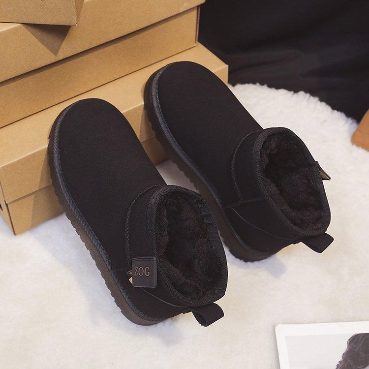 Soft leather version~ thick-soled snow boots women's 2025 new winter warm boots snow cotton piled thickened Northeast cotton shoes
