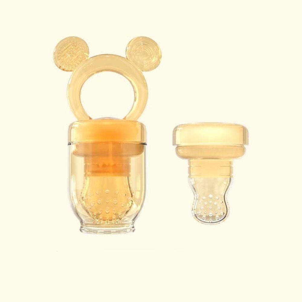 

Food Grade Silicone Infant Fruit Feeder Transparent Color Baby Food Tableware Baby Comfort S&L
