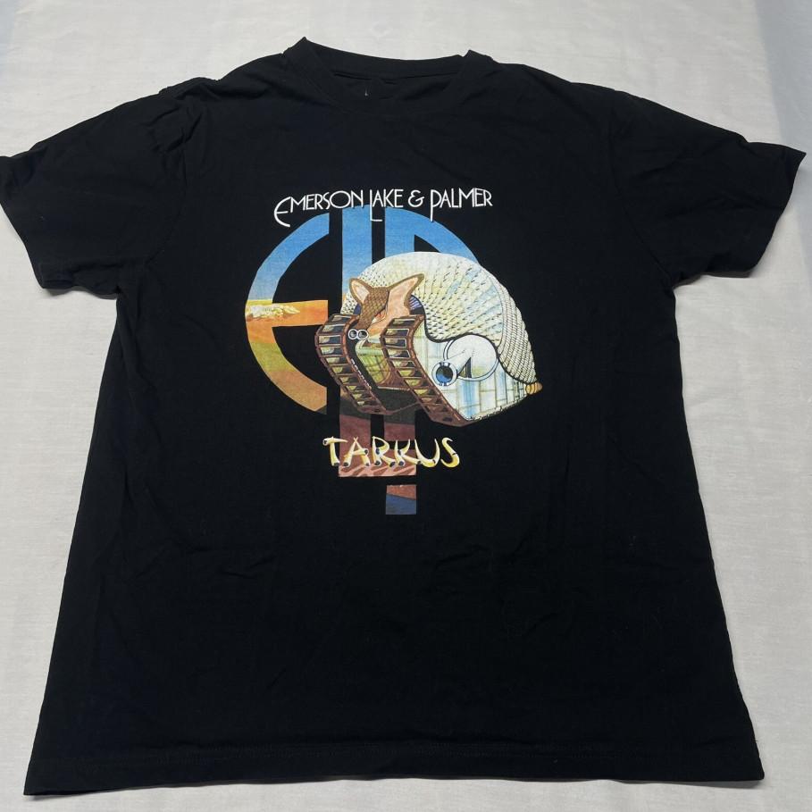 Tarkus Emerson Lake & Palmer Band Graphic Black Cotton Tee DI834 XXXL