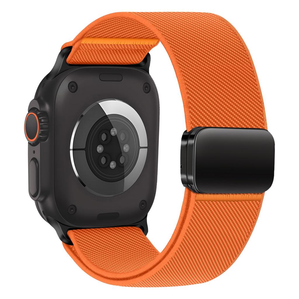 Nylon Loop Strap For Apple Watch Ultra 3/2/1 49mm 11 10 46mm 42mm Magnetic Bracelet iWatch 9 8 7 6 5 4 SE 45mm 44mm 41/40mm Band