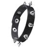 3Pcs Gothic Punk Bracelet Set Spike Rivet Leather Cuff Wristband Adjustable for Men Women Street Party Wear