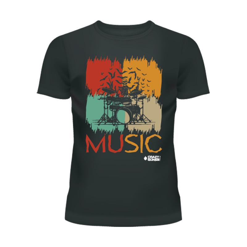 

Summer Music Skeleton Rock Band Graffiti Print Retro Loose Men s Women s Short Sleeved T-shirt 6xl