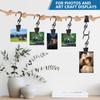 100Pcs String Light Clips Hanging Hooks Heavy Duty Metal Hanging Lights Clip Multipurpose S Hooks Curtain Clips Camper
