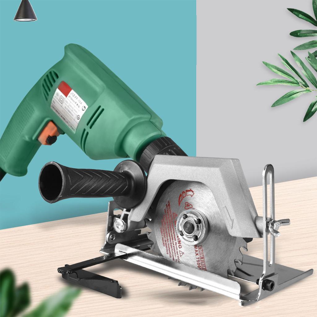 Mini Electric Circular Saw Electric Drills Converter To Electric Circular Saw Cutter 0-75mm Cutting Depth Circular Saw