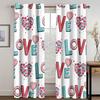 Christmas Element Bell Pink Cartoon Curtain 2 Panels Applicable Children's Room Living Room Bedroom Balcony Window Decoration