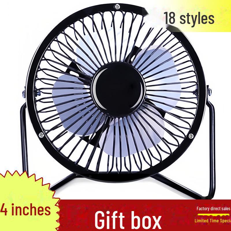 Premium USB Mini Fan - 5.68-inch Silent Desktop Fan for Office & Student Use