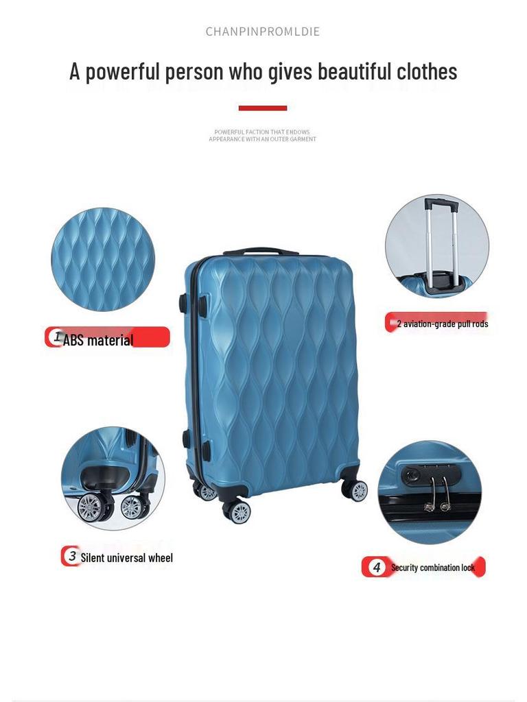 Universal Trolley Case Set: 28"/24"/20"/12" ABS Luggage with Wheels