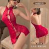 Sexy Lingerie Cheongsam Uniform Sexy Perspective Temptation Split Lace Passion Suit