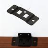 50 Sets Metal Fixing Buckle 2-In-1 Inserts L-Shaped 90° Connectors for Furniture Shelves Thickened Brackets Home Decor Hardware