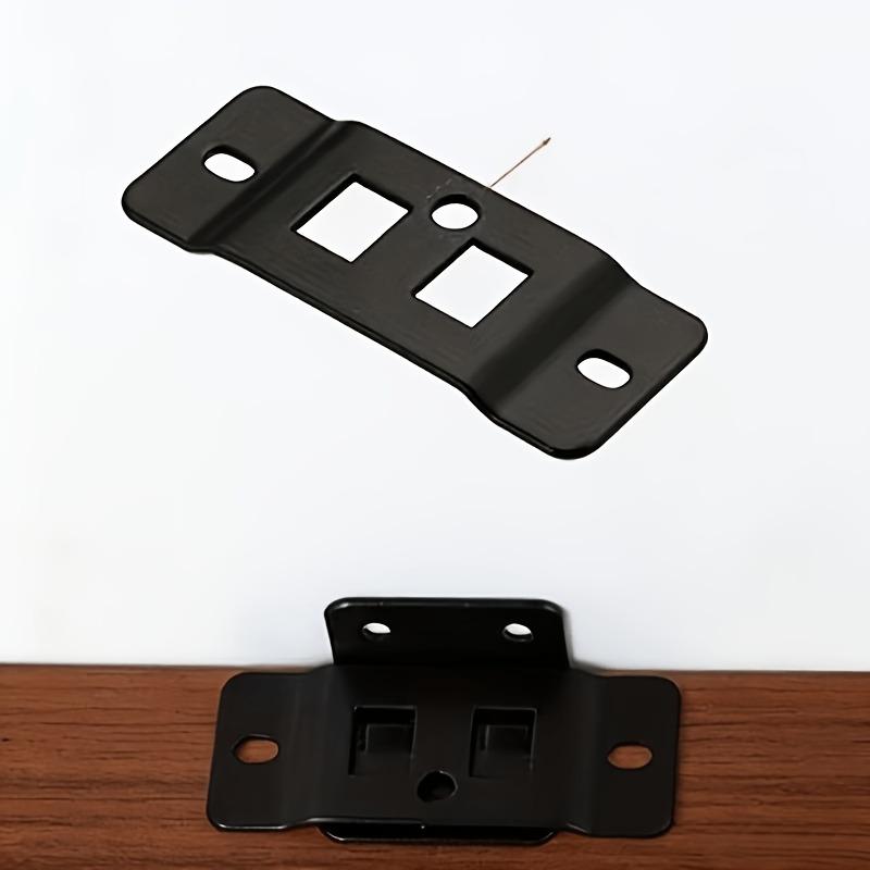 50 Sets Metal Fixing Buckle 2-In-1 Inserts L-Shaped 90° Connectors for Furniture Shelves Thickened Brackets Home Decor Hardware