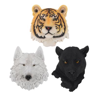 3D Simulation Animal  Statues Wall Decor Resin Unique Exquisite Animal  Statues Wall Hanging