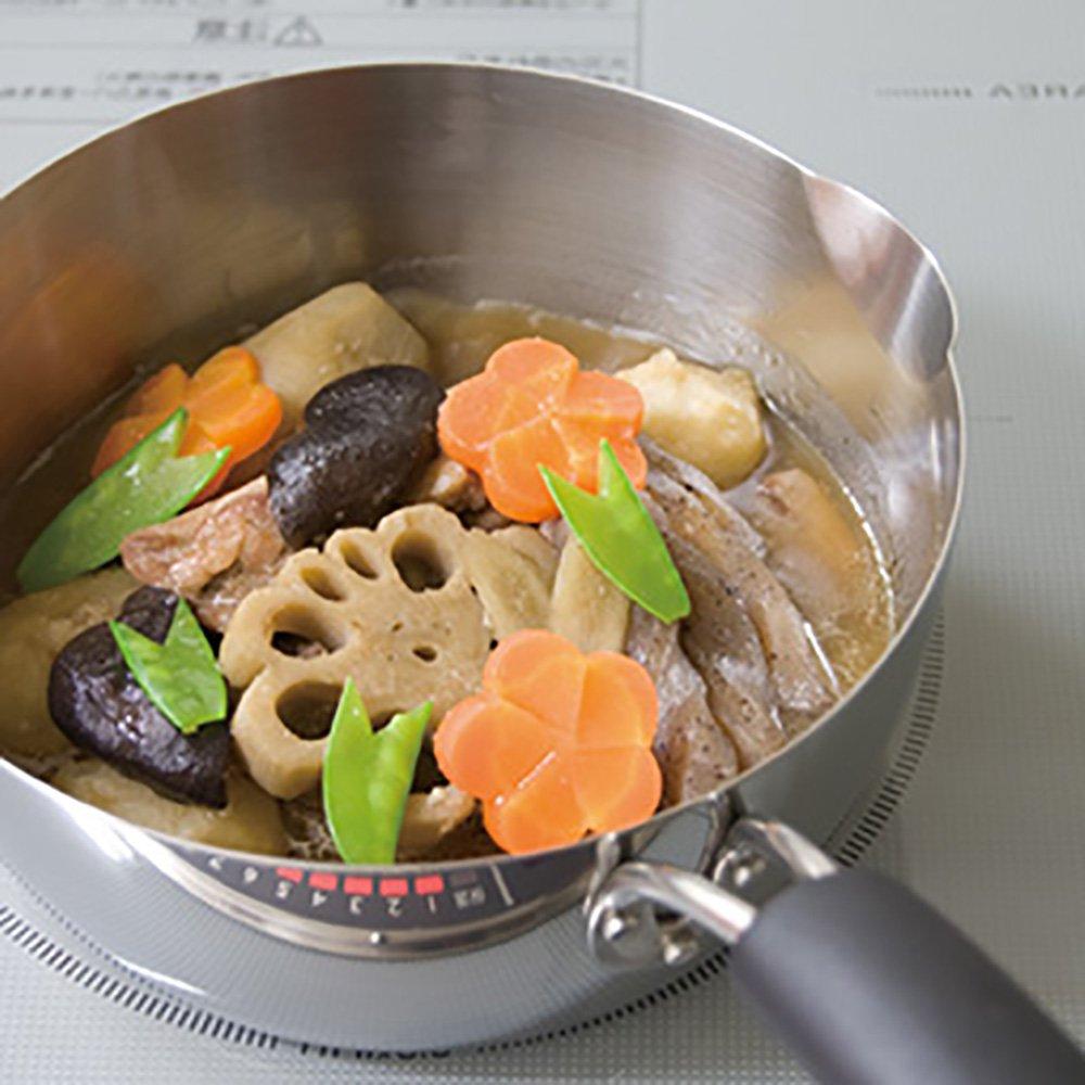 Urushiyama Metal Industry One Hand Deep Made in IH Stainless Steel Spine Pot, Type, 18cm, Japan, Compatible, SPN-18S
