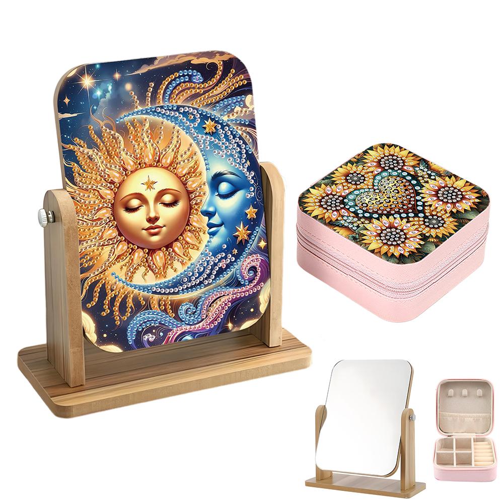 

Набор для алмазной мозаики 5D «Сделай сам» с зеркалом и шкатулкой для украшений для украшения дома, уникальный подарок ручной работы