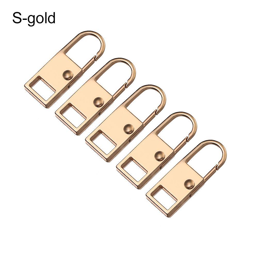 5pcs Broken Buckle Detachable Sewing Kit Zipper Slider Metal Zipper Head Zipper Pull Metal Zip
