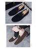Men's Spring Suede Moccasins: Trendy British Loafers, Slip-On Driving Shoes
