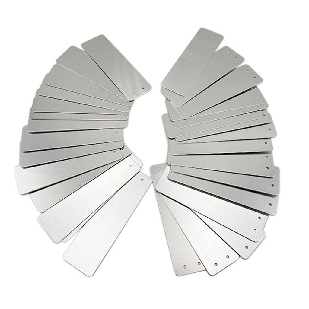 100 sztuk Metalowe Etykiety Roślin Aluminiowe Etykiety Roślin z Metalowym Drutem Dwustronne Etykiety do Pisania Wisząca Etykieta Roślin Wodoodporne