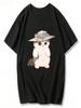 Cypher Cat Cute Surprised Penguin Valorant Unisex Wounisex T Shirts O-Neck 2025 Summer Printed Unisex Harajuku Game Custom