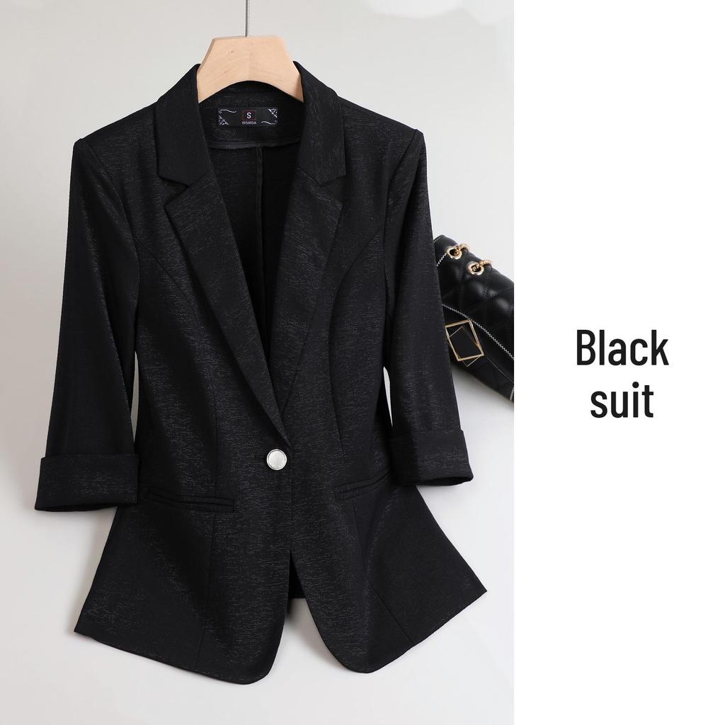 2026 Spring/Summer Women's Mid-Sleeve Blazer - Slim Fit, Professional Formal Workwear