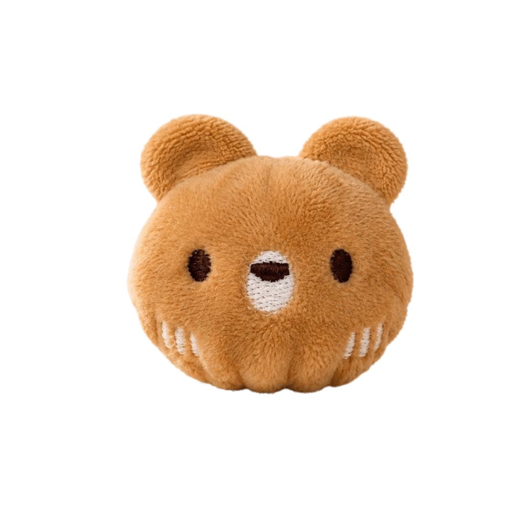 Soft Dog Training Toy Ball Bite Resistant Pet Chew Toy Squeaky Dog Toy Relieve Boredom коричневый