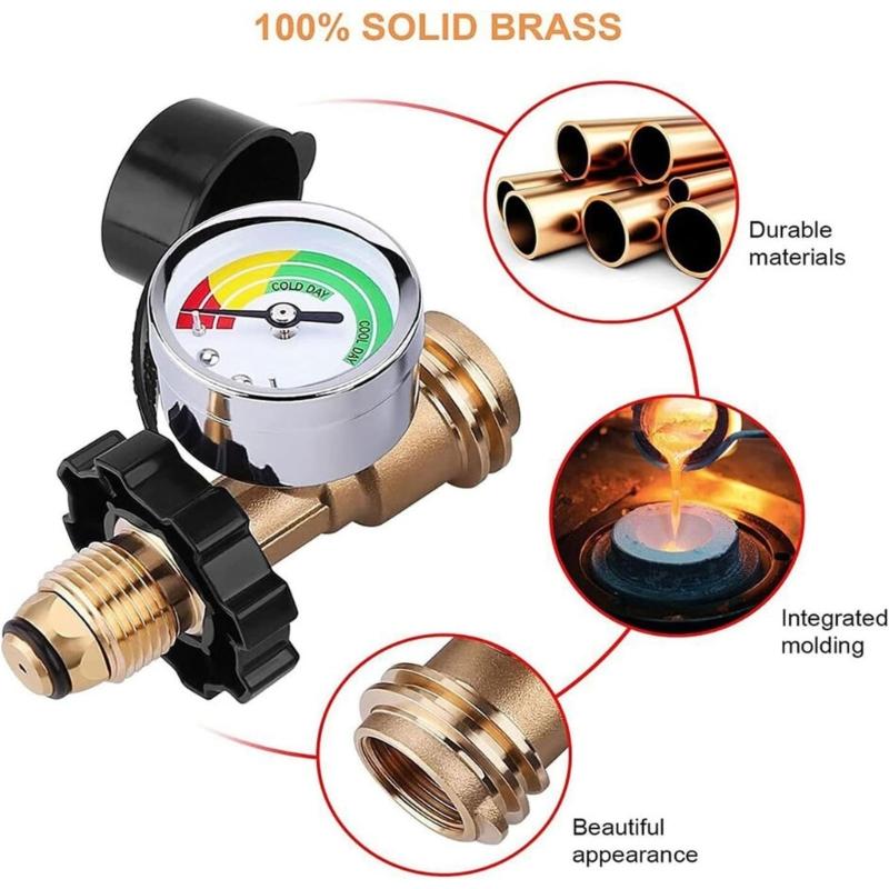 Universal Gas Cylinders Fitting High Pressure Corrosion Resistant Propane Tank Adapter for North American Gas Tanks