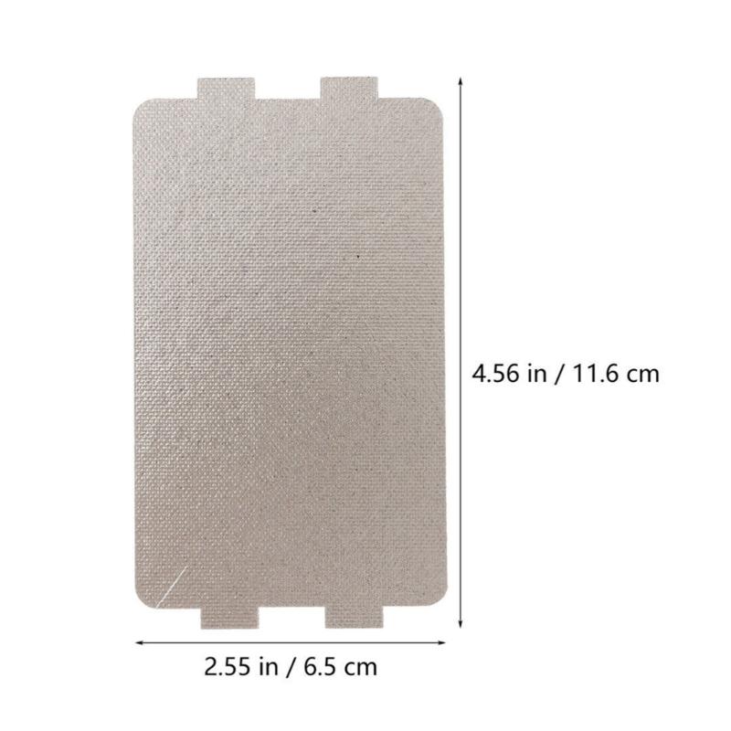 6Pieces Replacement Plates Thickened Sheets Microwave Oven Mica Sheet Waves Guide Cover Plate for Efficient Heating