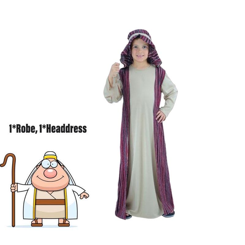 Arabian Costume For Kids Qatar Prince Role Play Dress-up Outfit