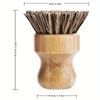 Bamboo Scrub Dish Brushes For Kitchen-Delicate Natural Washing Brush Clean Iron Pots Plates For Home Kitchen Clean