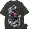 T-shirt Naruto Itachi Uchiha Akatsuki Grande Vague Vintage Quatre Saisons Populaire Unisexe Coton