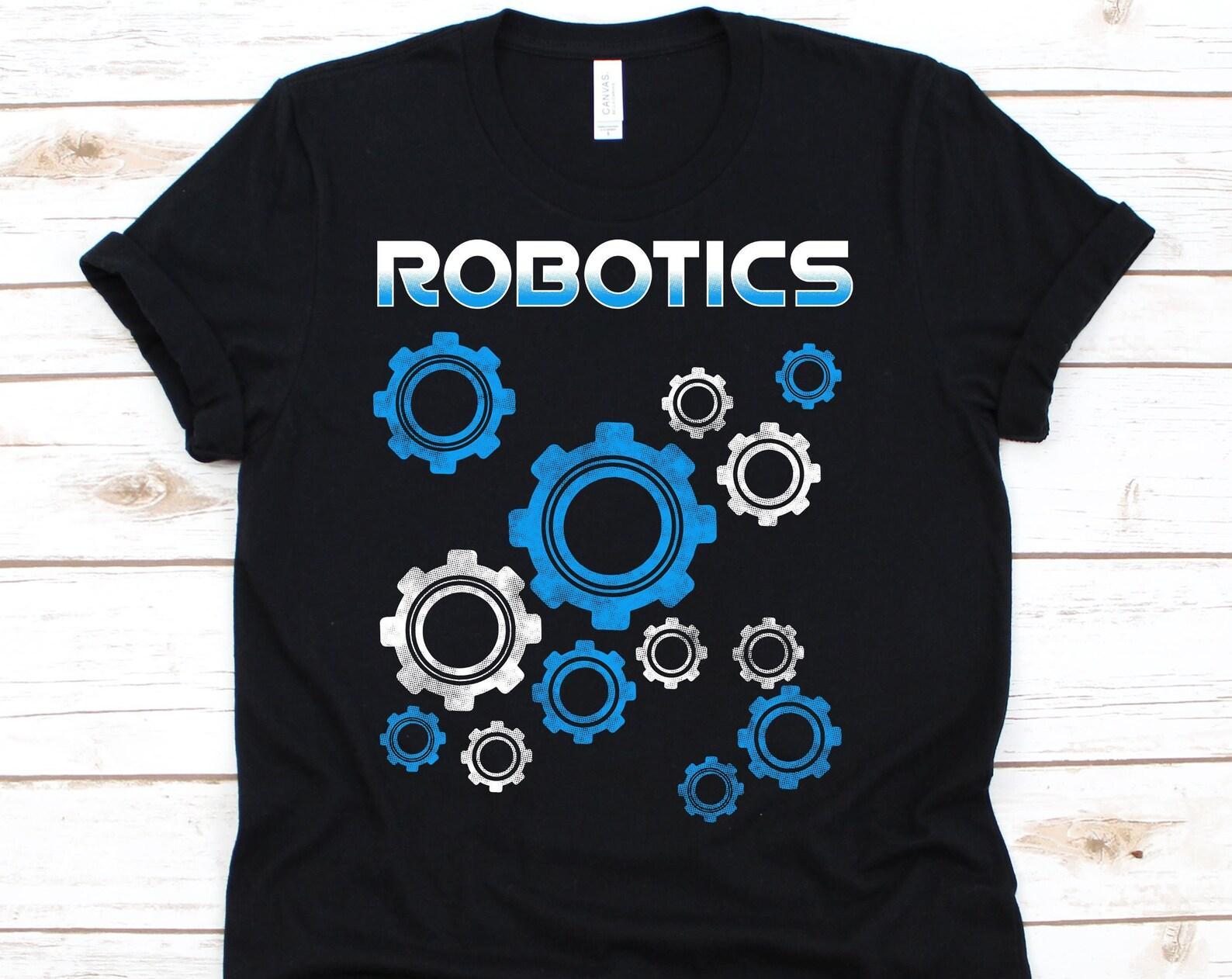 Robotic Shirts, Robot Shirt, Robot T Shirt, Robot Gift, Robot Tee, Robot Party, Robotics Fans, Robot Engineers M