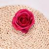 Rose Head Artificial Flowers for Arrangement Decoration 5 pcs - Dark Pink