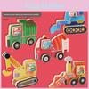 Wooden Childrens Educational Puzzle With Cartoon Vehicles For Early Learning And Cognitive Development