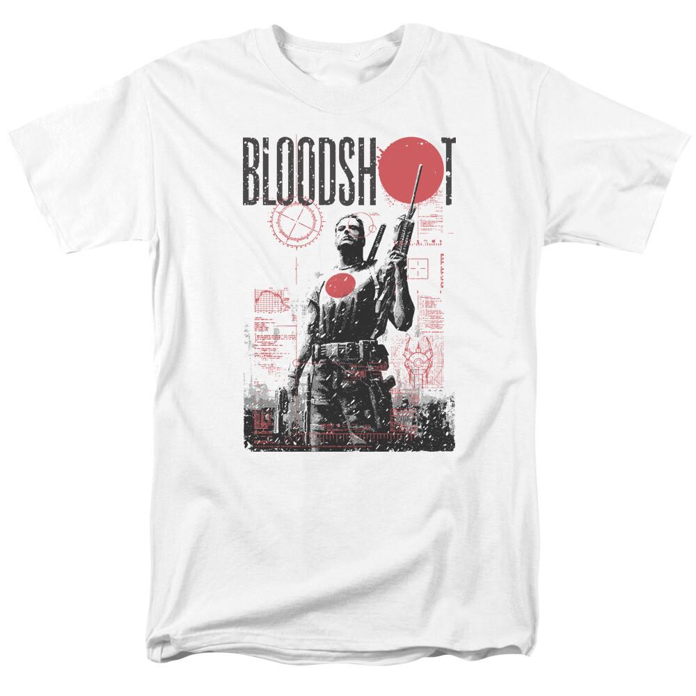 

Bloodshot Death By Tech T Shirt Licensed Comic Book Tee White XXXL