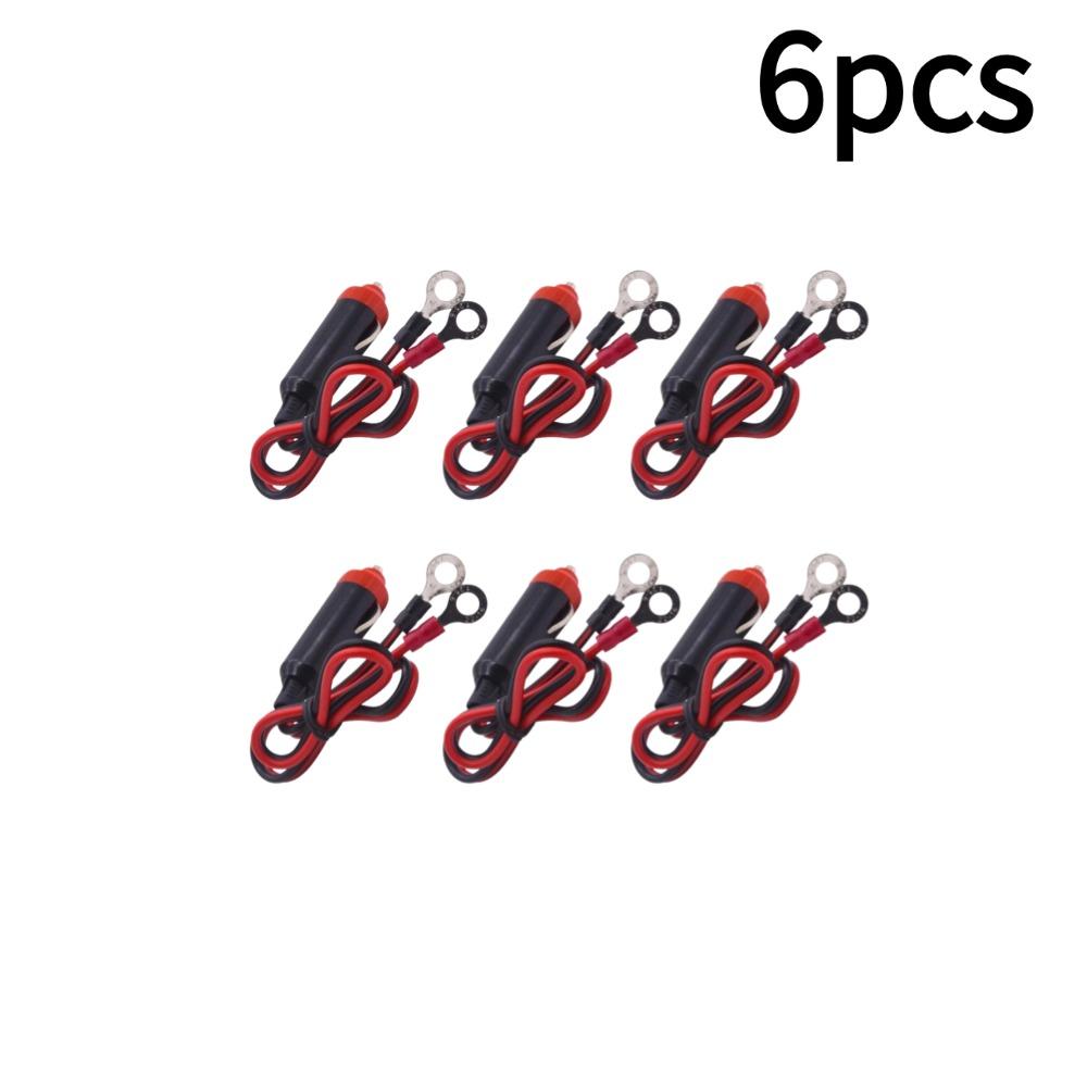 1/2/3/4/5/6/8/10PCS 12V Car Power Supply Inverter Wire Convenient Male Plug Car Cigarette Lighter Plug Cable Socket 50cm Long