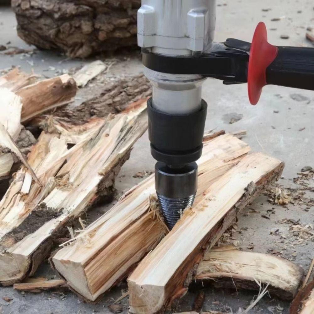4Pcs Screw Cones Wood Drill Bit 32mm 42mm 50mm Log Splitter  for Electric and Hand Drills