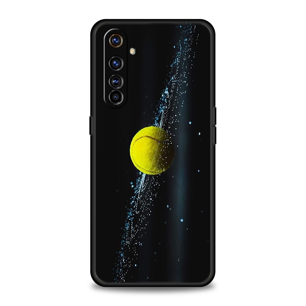 Tennis Sport Soft TPU For Realme 10 11 8i 9i 9 Pro Plus GT2 C3 6 7 8 Pro C21 C11 C25 C35 Pro 5G Shockproof Phone Cover Capas Bag