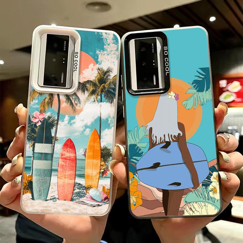 Surfboard Surfing Surf Summer Shockproof Phone Case for Xiaomi Poco X7 X6 X5 X3 Pro F7 Ultra M8 Redmi 15C 15 14C 13C 12C 10C 13
